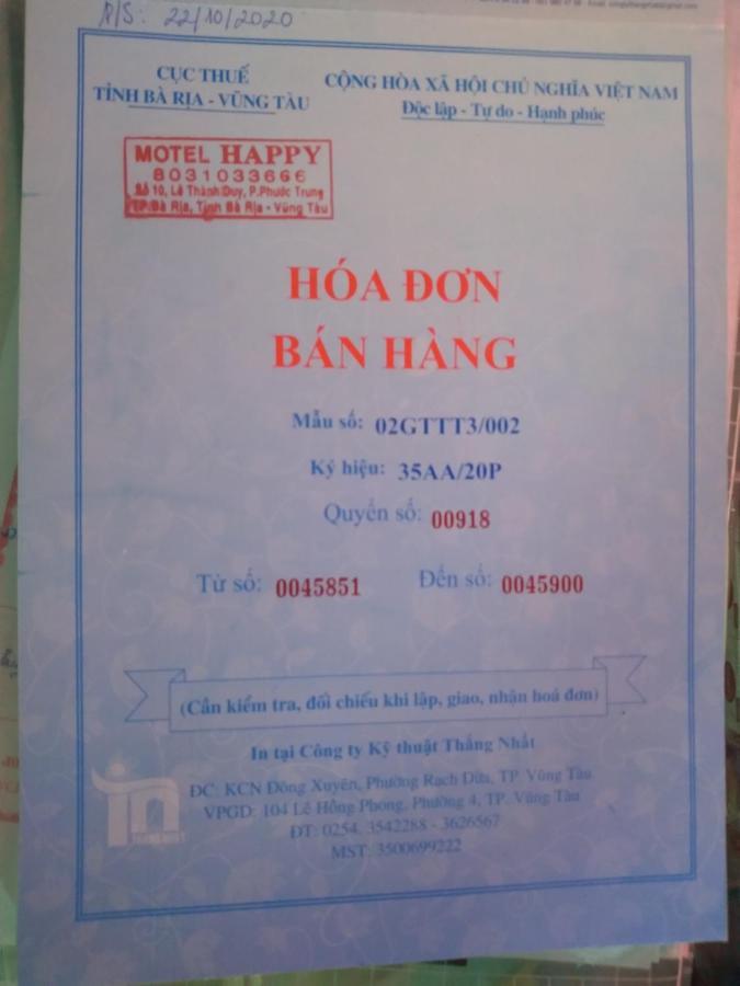 Motel Happy Ba Ria Exterior photo